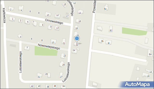 Głuchołazy, Lutosławskiego Witolda, 22, mapa Głuchołazy