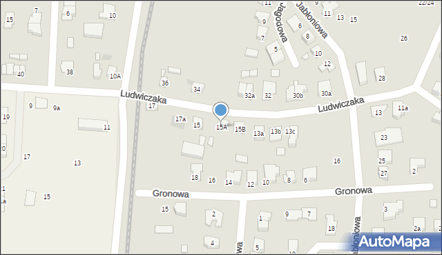 Gniezno, Ludwiczaka Antoniego, ks., 15A, mapa Gniezna