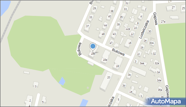 Gniezno, Ludwiczaka Antoniego, ks., 18b, mapa Gniezna