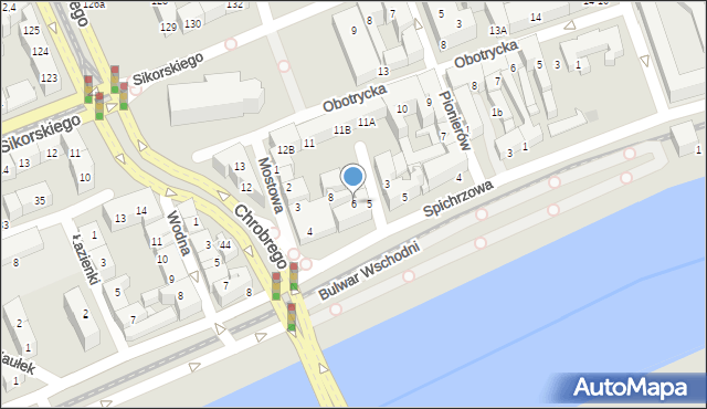 Gorzów Wielkopolski, Lutycka, 6, mapa Gorzów Wielkopolski