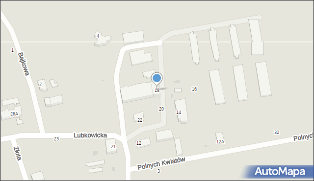 Gościno, Lubkowicka, 18, mapa Gościno