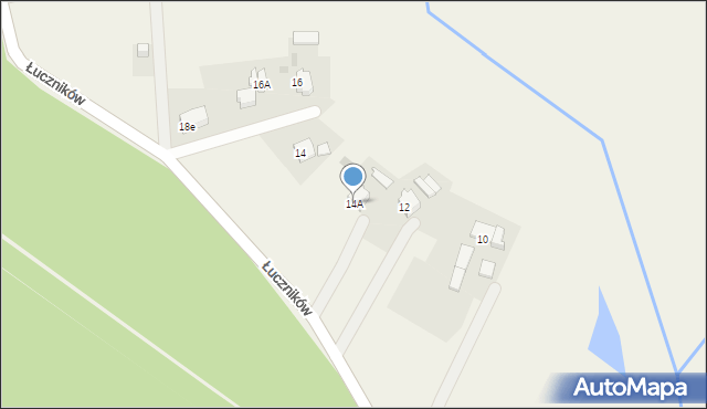 Gostyń, Łuczników, 14A, mapa Gostyń