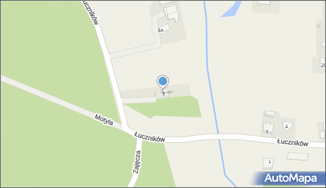 Gostyń, Łuczników, 8, mapa Gostyń