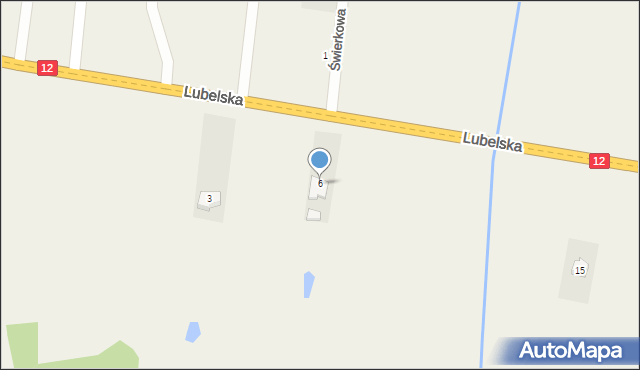 Gózd, Lubelska, 6, mapa Gózd