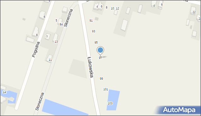 Grabianów, Łukowska, 97, mapa Grabianów