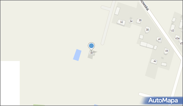 Gręzówka, Łukowska, 30, mapa Gręzówka