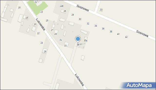 Gręzówka, Łukowska, 35, mapa Gręzówka