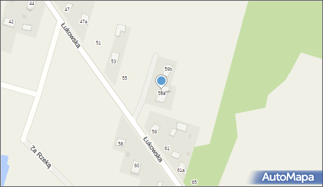 Gręzówka, Łukowska, 59a, mapa Gręzówka