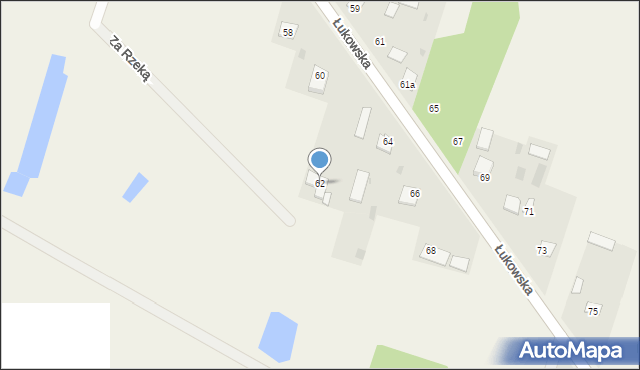 Gręzówka, Łukowska, 62, mapa Gręzówka