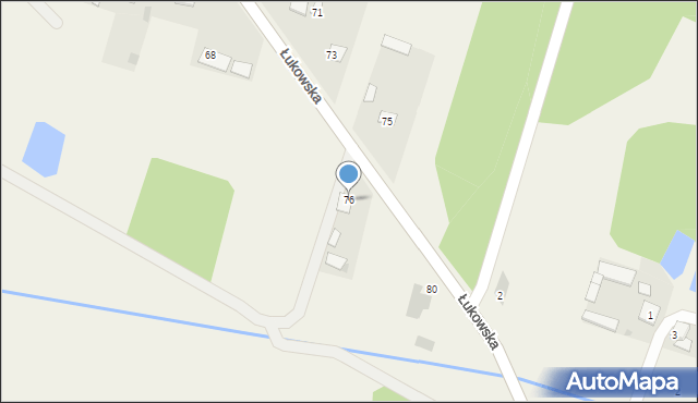 Gręzówka, Łukowska, 76, mapa Gręzówka