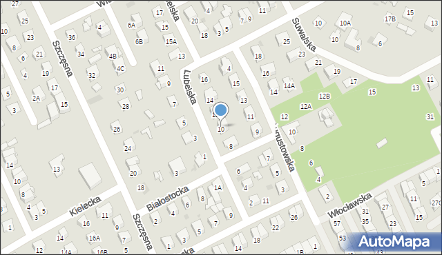 Grodzisk Mazowiecki, Lubelska, 10, mapa Grodzisk Mazowiecki