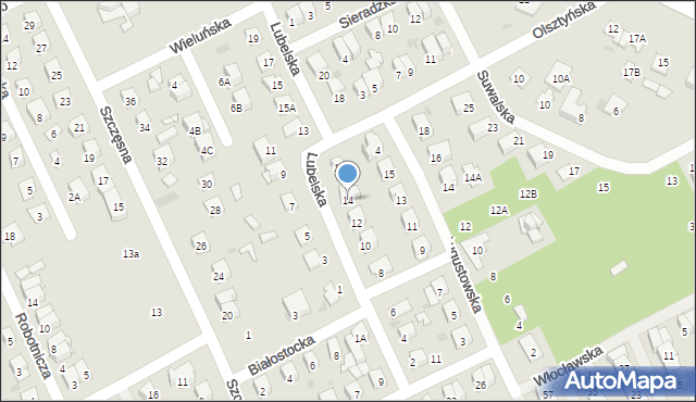 Grodzisk Mazowiecki, Lubelska, 14, mapa Grodzisk Mazowiecki