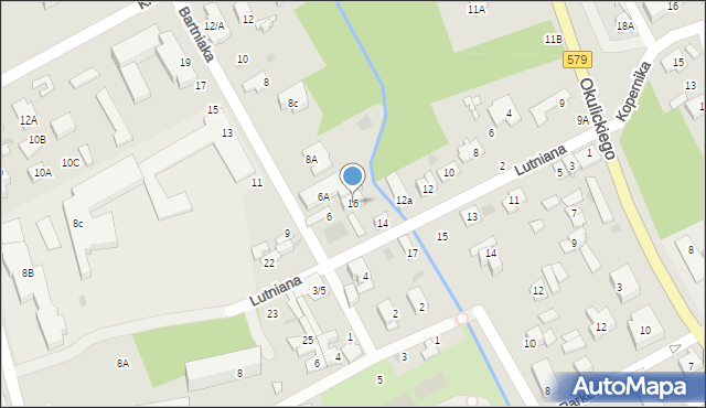 Grodzisk Mazowiecki, Lutniana, 16, mapa Grodzisk Mazowiecki