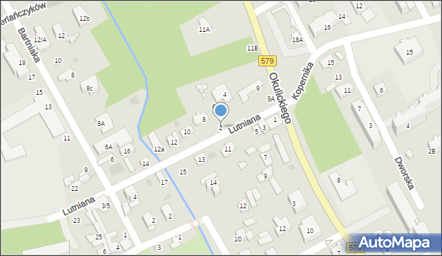 Grodzisk Mazowiecki, Lutniana, 2, mapa Grodzisk Mazowiecki