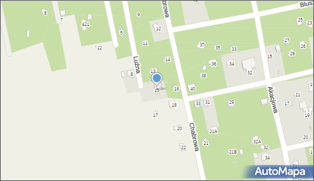 Groszowice, Luźna, 15, mapa Groszowice