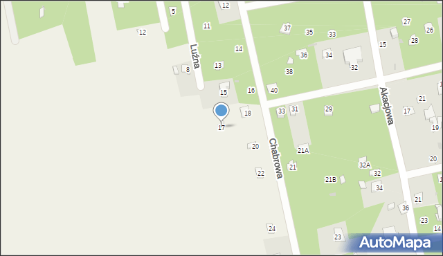 Groszowice, Luźna, 17, mapa Groszowice