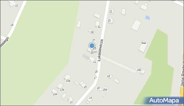 Grudziądz, Łukasiewicza, 23, mapa Grudziądza