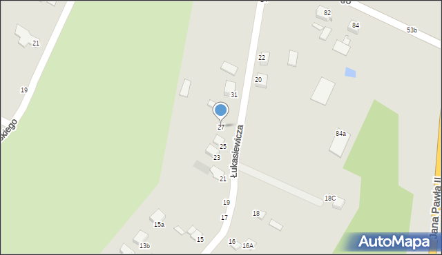 Grudziądz, Łukasiewicza, 27, mapa Grudziądza