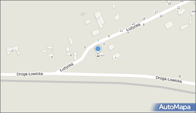 Grudziądz, Łużycka, 4a, mapa Grudziądza