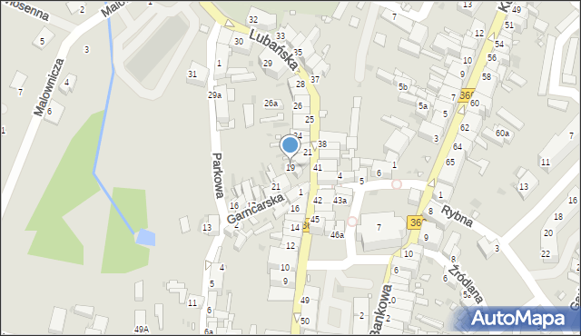 Gryfów Śląski, Lubańska, 19, mapa Gryfów Śląski