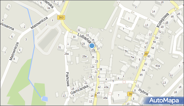 Gryfów Śląski, Lubańska, 27, mapa Gryfów Śląski