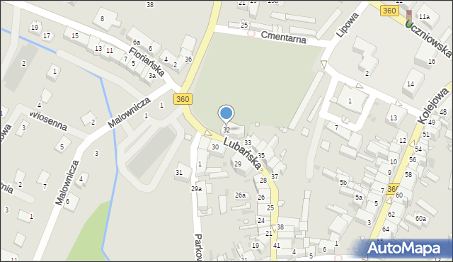 Gryfów Śląski, Lubańska, 32, mapa Gryfów Śląski