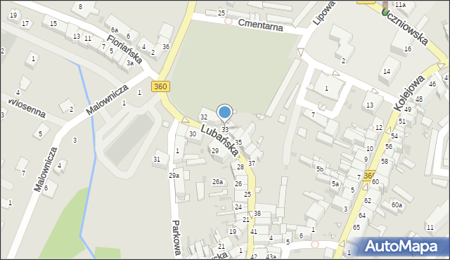 Gryfów Śląski, Lubańska, 33, mapa Gryfów Śląski