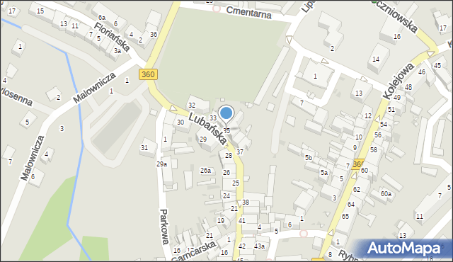 Gryfów Śląski, Lubańska, 35, mapa Gryfów Śląski