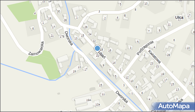 Grywałd, Lubań, 11, mapa Grywałd