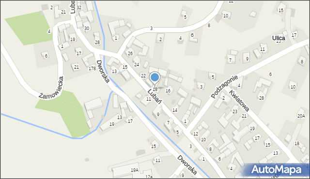 Grywałd, Lubań, 18, mapa Grywałd