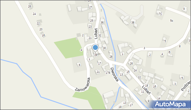 Grywałd, Lubań, 19, mapa Grywałd