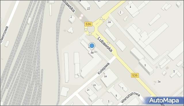 Iława, Lubawska, 4a, mapa Iława