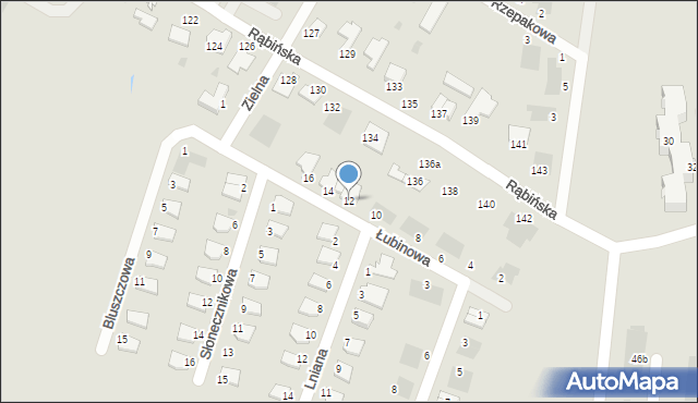 Inowrocław, Łubinowa, 12, mapa Inowrocławia