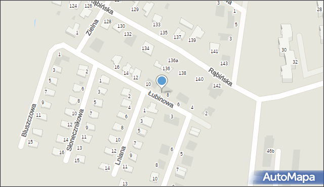 Inowrocław, Łubinowa, 8a, mapa Inowrocławia