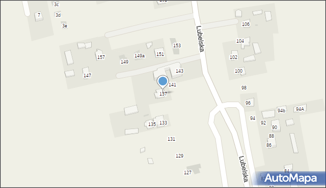 Jakubowice Konińskie, Lubelska, 137, mapa Jakubowice Konińskie