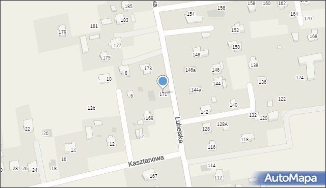 Jakubowice Konińskie, Lubelska, 171, mapa Jakubowice Konińskie