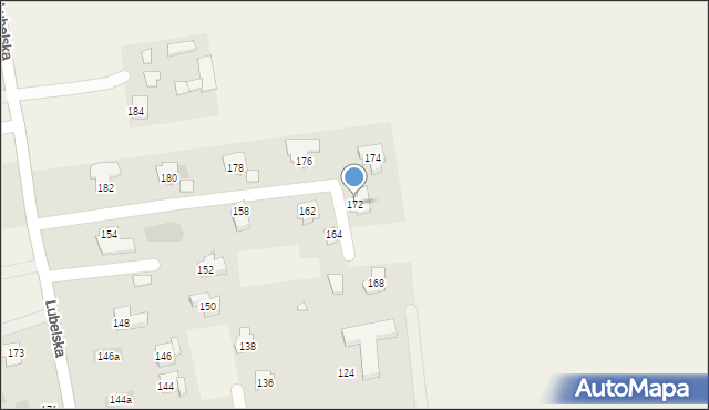 Jakubowice Konińskie, Lubelska, 172, mapa Jakubowice Konińskie