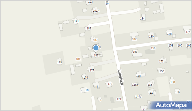 Jakubowice Konińskie, Lubelska, 183, mapa Jakubowice Konińskie