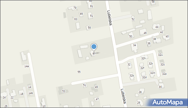 Jakubowice Konińskie, Lubelska, 57, mapa Jakubowice Konińskie