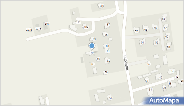 Jakubowice Konińskie, Lubelska, 79, mapa Jakubowice Konińskie