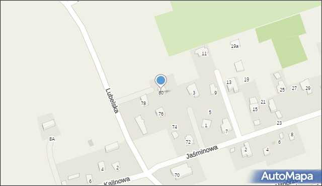 Jakubowice Konińskie-Kolonia, Lubelska, 80, mapa Jakubowice Konińskie-Kolonia