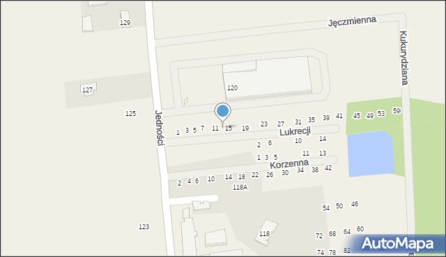 Janczewice, Lukrecji, 13, mapa Janczewice