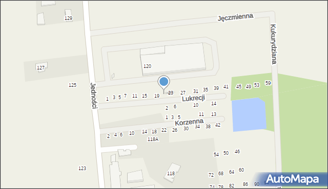 Janczewice, Lukrecji, 21, mapa Janczewice
