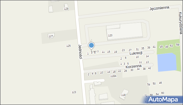 Janczewice, Lukrecji, 3, mapa Janczewice