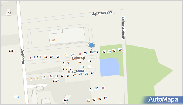 Janczewice, Lukrecji, 39, mapa Janczewice