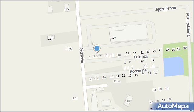 Janczewice, Lukrecji, 5, mapa Janczewice