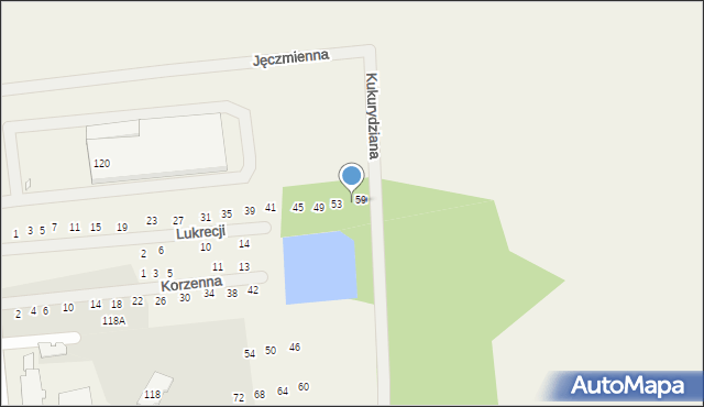 Janczewice, Lukrecji, 57, mapa Janczewice