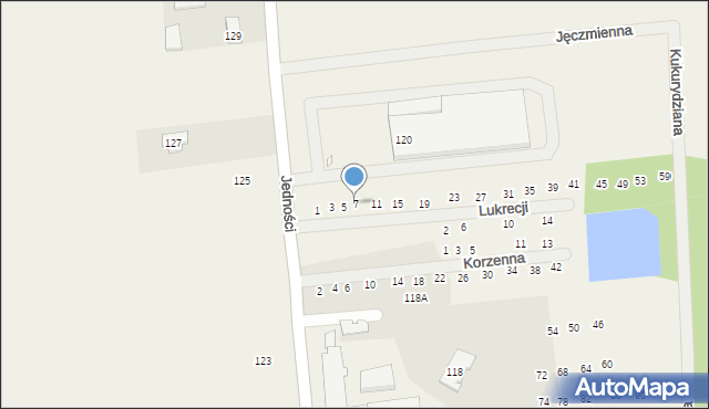 Janczewice, Lukrecji, 7, mapa Janczewice