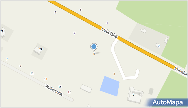 Janów, Lubelska, 5, mapa Janów
