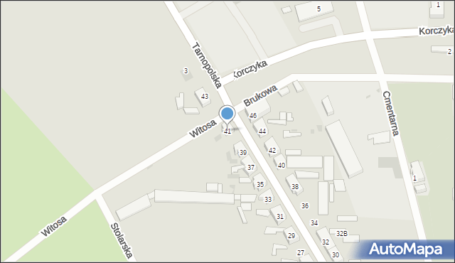 Jasień, Lubska, 41, mapa Jasień